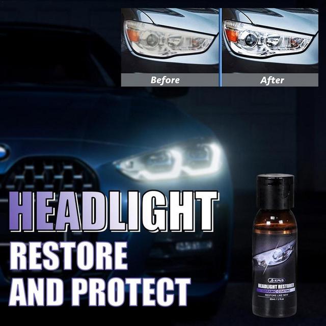 Car Headlight Restorer Kit Heavy Duty Repair Light Cleaner Headlight And  Taillight Polish Car Light Cleaner Restore Headlights - AliExpress